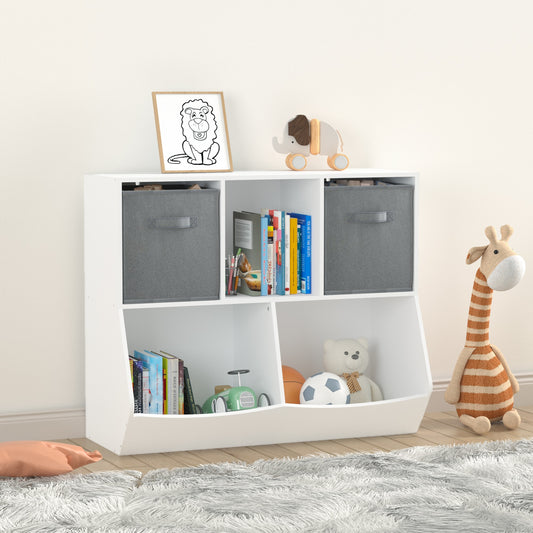 Moonriver Youth Bookcase with Collapsible Drawers