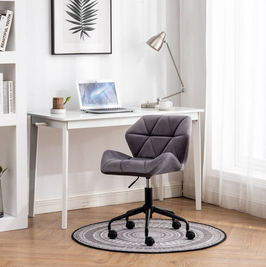 Eldon Diamond Tufted Adjustable Swivel Office Chair - Gray