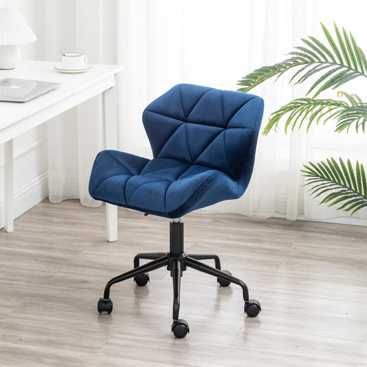 Eldon Diamond Tufted Adjustable Swivel Office Chair - Blue