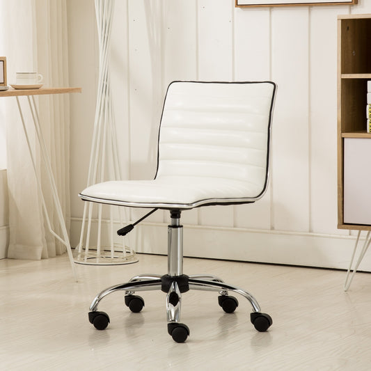 Fremo Adjustable Air Lift Office Chair - White