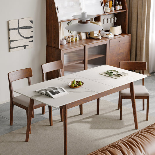 Yeswood Solid Wood Dining Table - Walnut