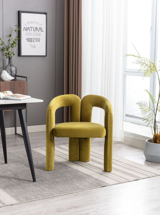 Coolmore Modern Velvet Dining Chair Set of 2 - Olive