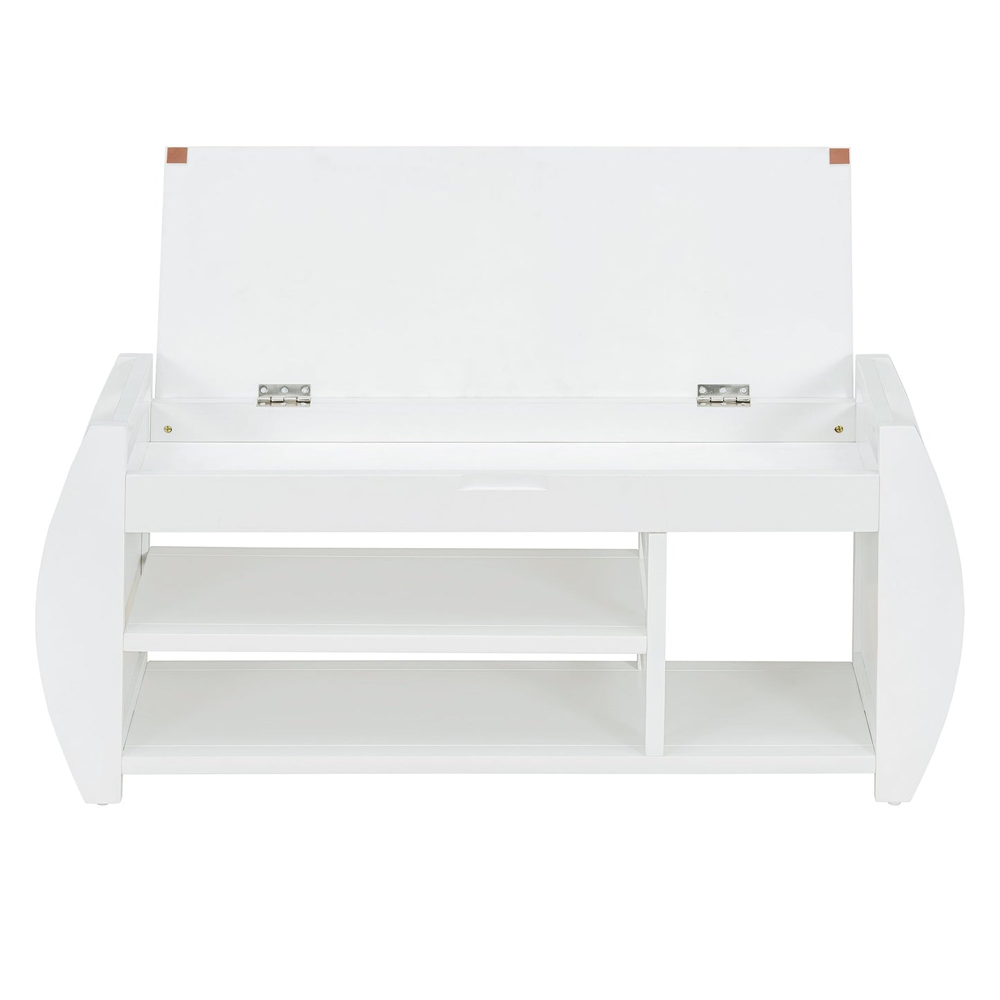 Keziah Retro Multifunctional Storage Bench, White