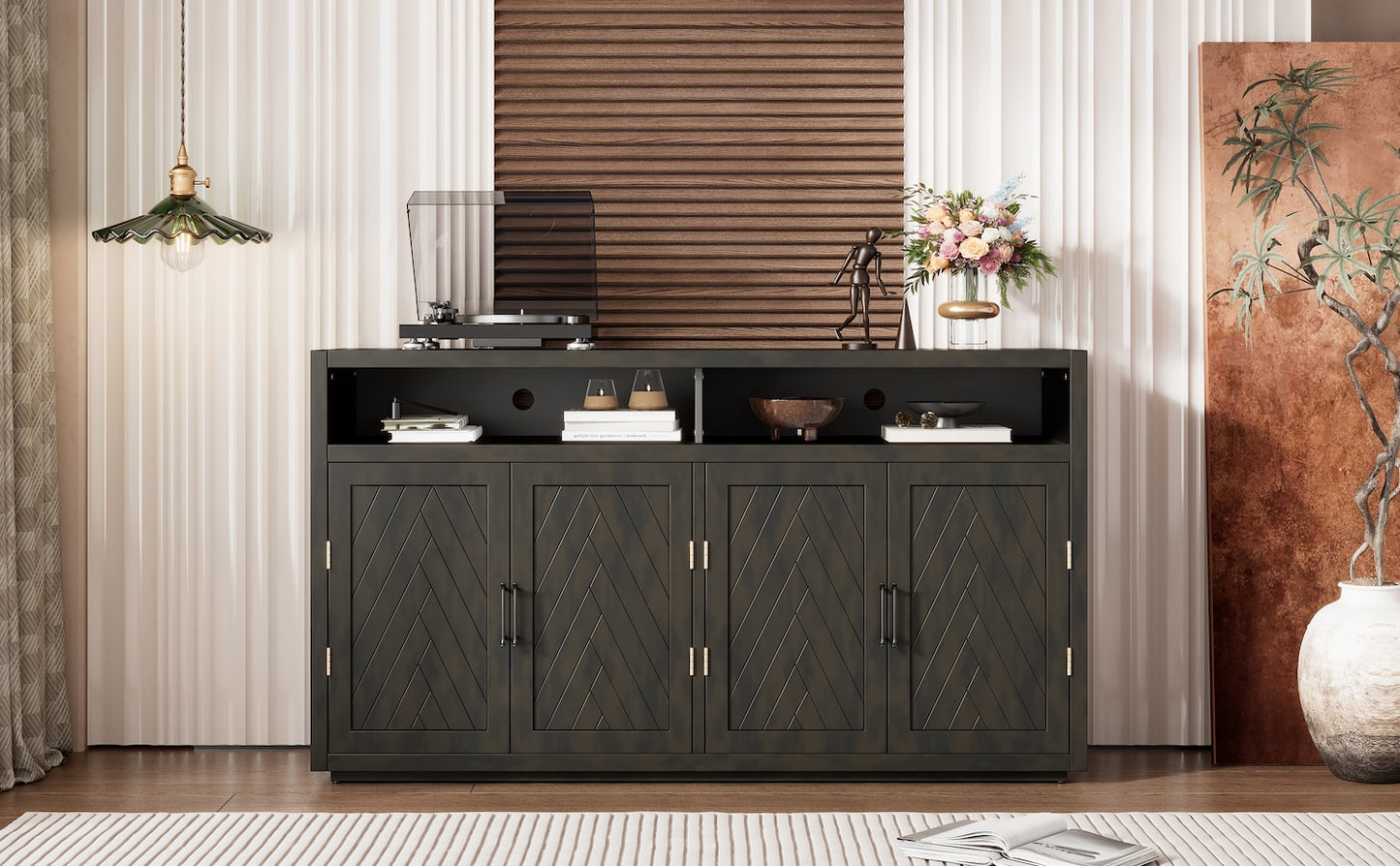 Amara Transitional 4-Door Sideboard