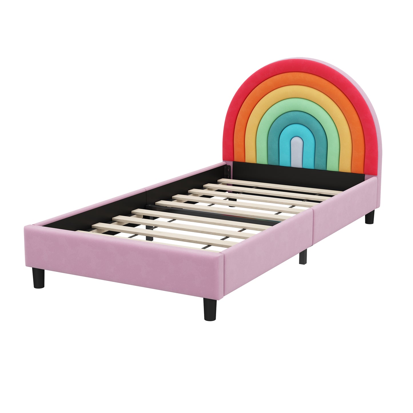 Bella Rainbow Twin Princess Bed