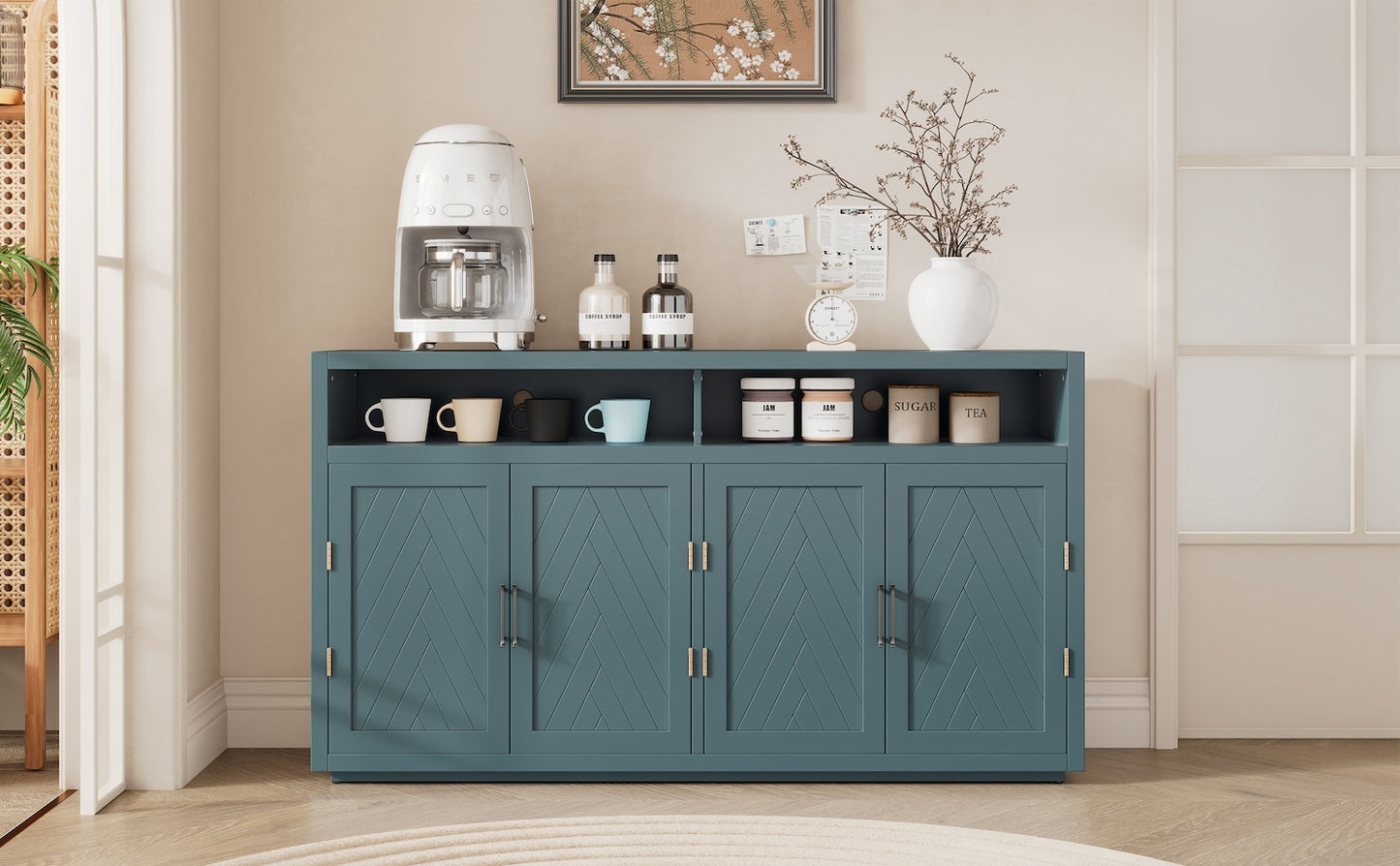 Amara Transitional 4-Door Sideboard