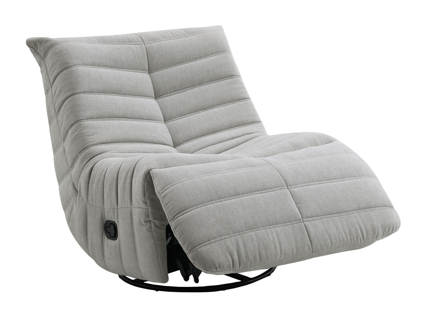 Talmon Oyster Chenille Glider Recliner with Swivel