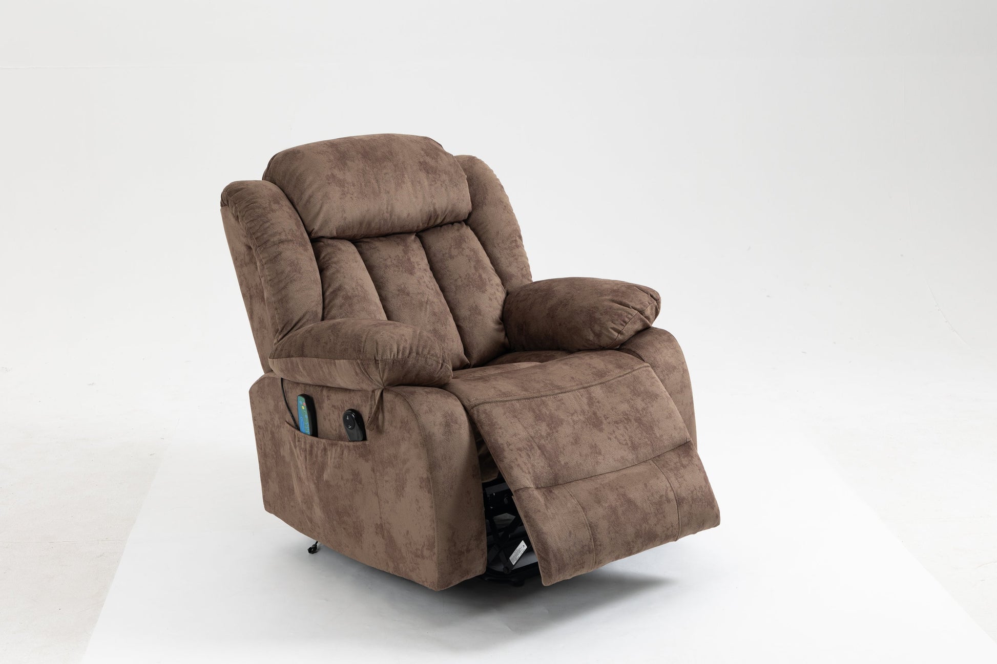 Liriel Tufted Chenille Power Lift Recliner, Brown