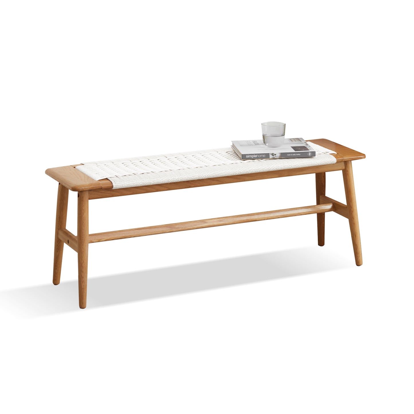 Destin Natural Oak Wood Dining Bench