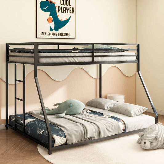 Adam Twin over Full Metal Bunk Bed, Black