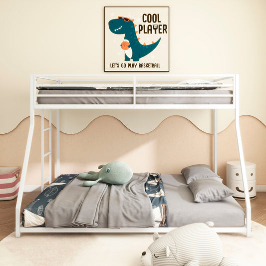 Adam Twin over Full Metal Bunk Bed, White