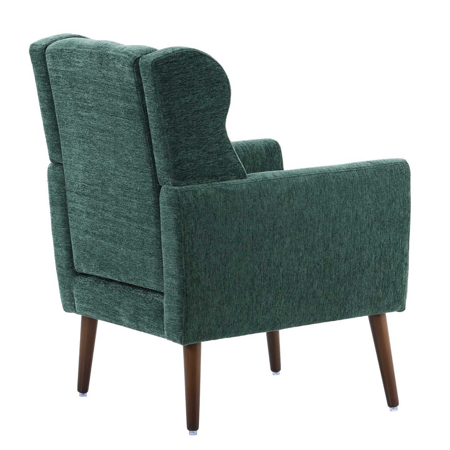 Mork Mid-Century Modern Chenille Arm Chair - Green