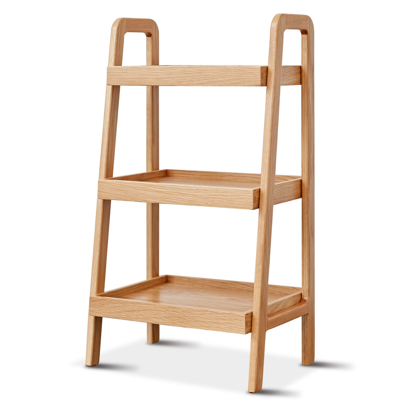 Finn 3-Tier Solid Beech Wood Shoe Rack in Natural