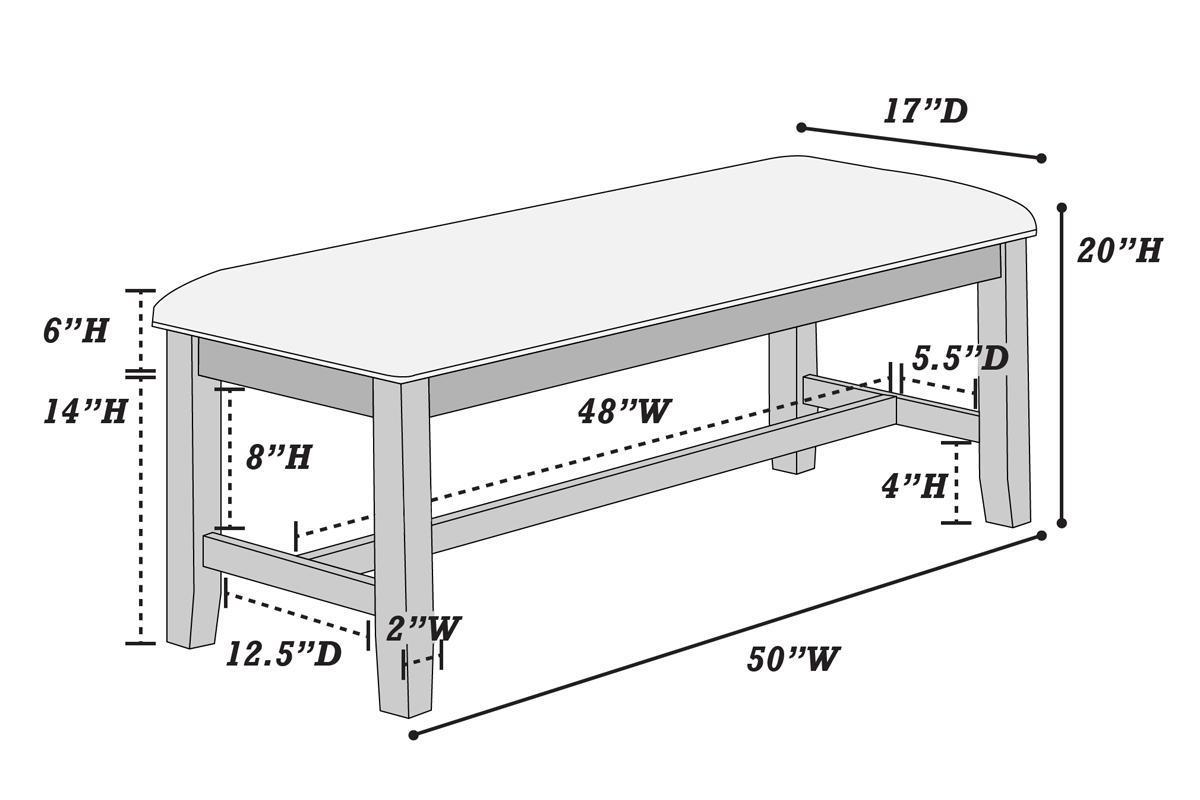 Cresson Farmhouse Dining Bench in White with Beige Seat