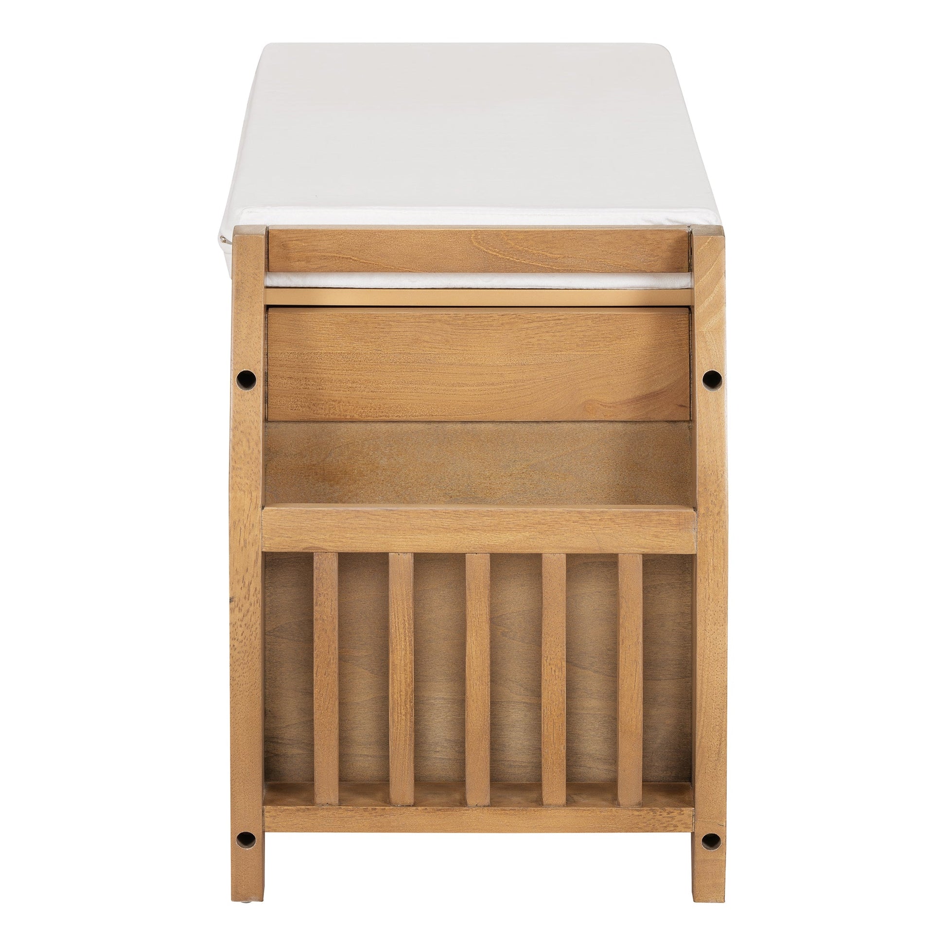 Keziah Retro Multifunctional Storage Bench, Natural