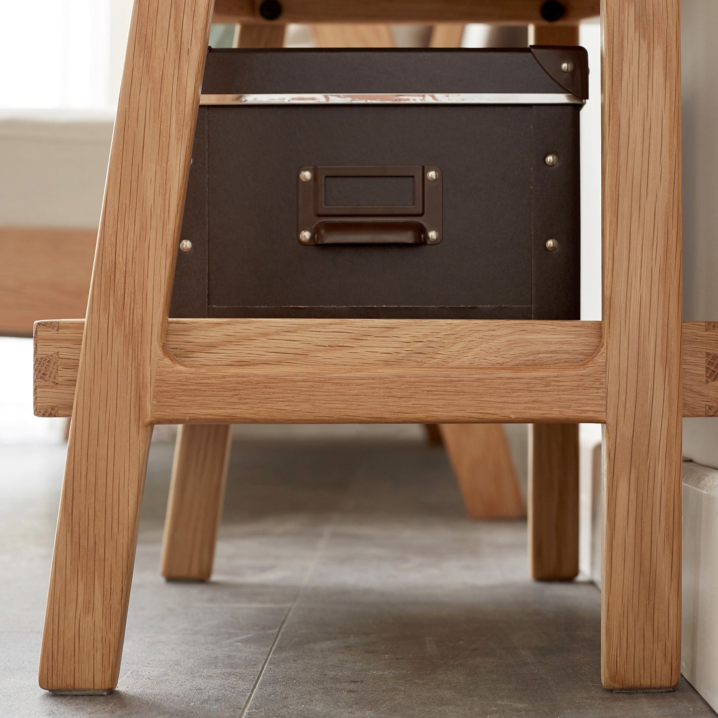 Finn 3-Tier Solid Beech Wood Shoe Rack in Natural