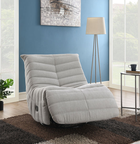 Talmon Oyster Chenille Glider Recliner with Swivel