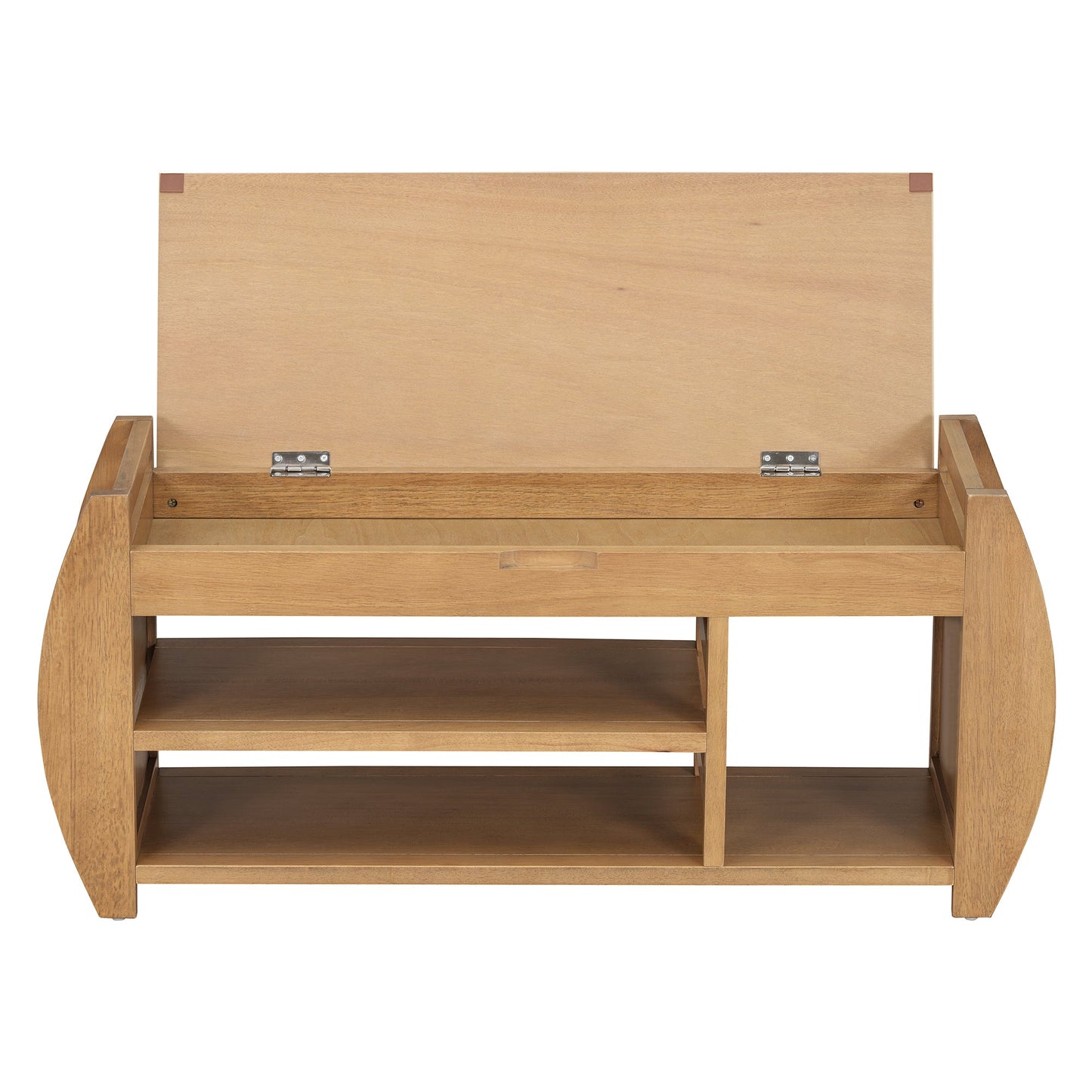 Keziah Retro Multifunctional Storage Bench, Natural