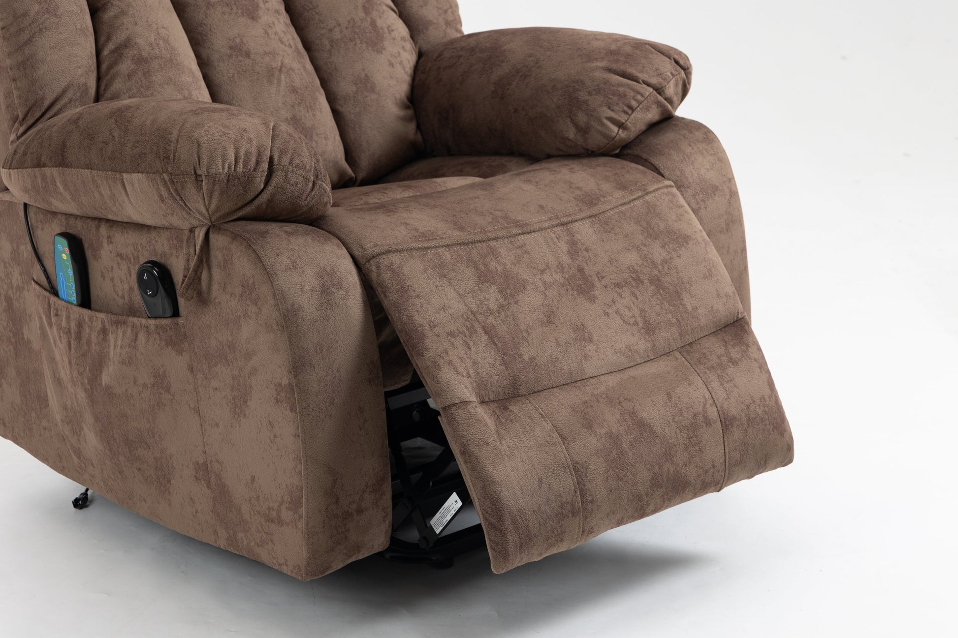 Liriel Tufted Chenille Power Lift Recliner, Brown