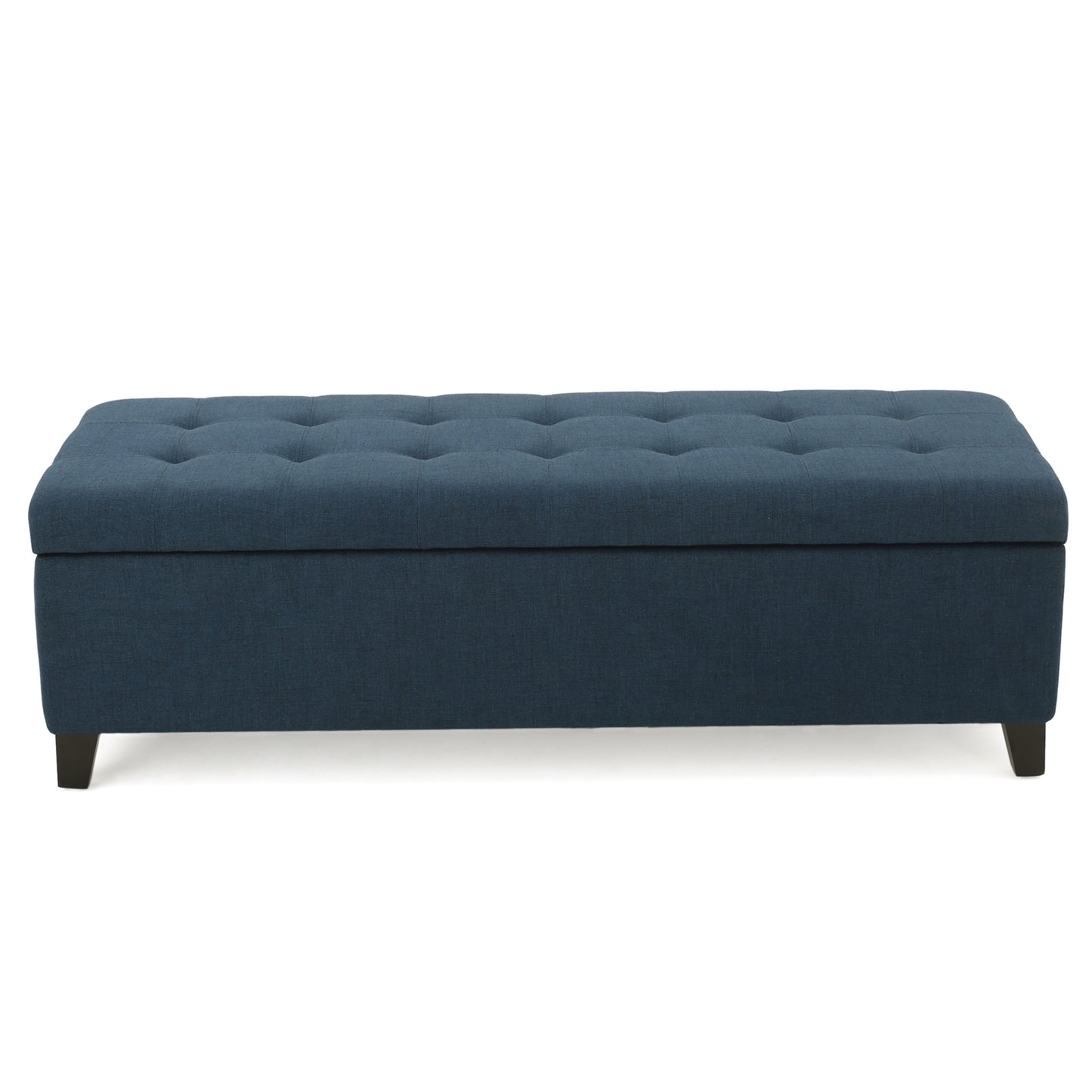 Maddison 50" Upholstered Storage Bench, Navy