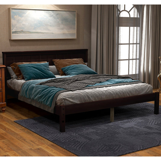 Full Size Platform Bed in Espresso